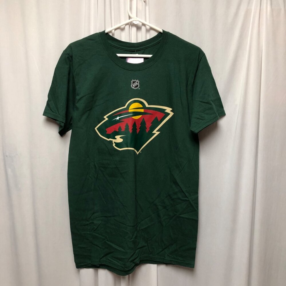Minnesota Wild T Shirt Size Small Fanatics Dubnyk 40 NHL Player Green Tee NEW